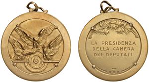 Medaglia in oro Presidenza Camera dei Deputati, anni '50/60.