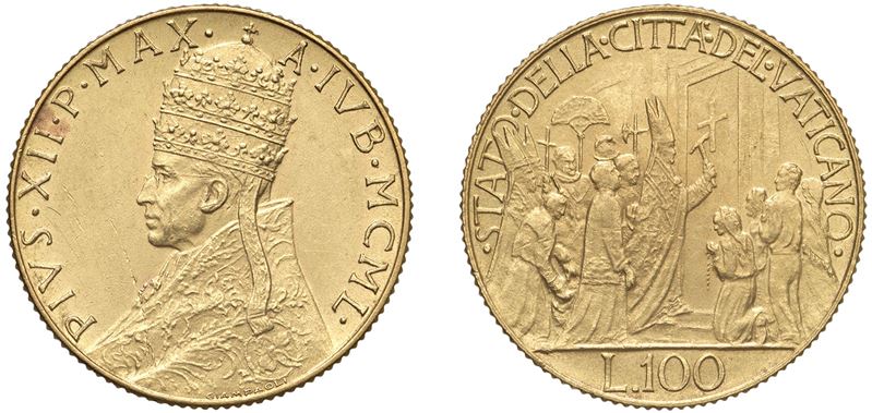 PIO XII (1939-1958) – 100 lire 1950, Roma.