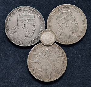 Lotto di 4 monete in argento.