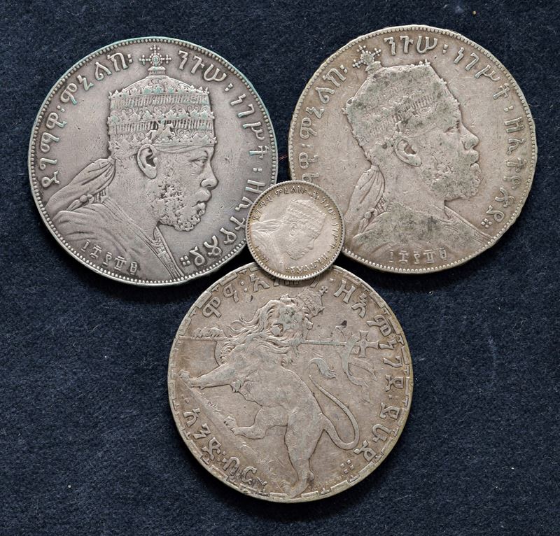 Lotto di 4 monete in argento.