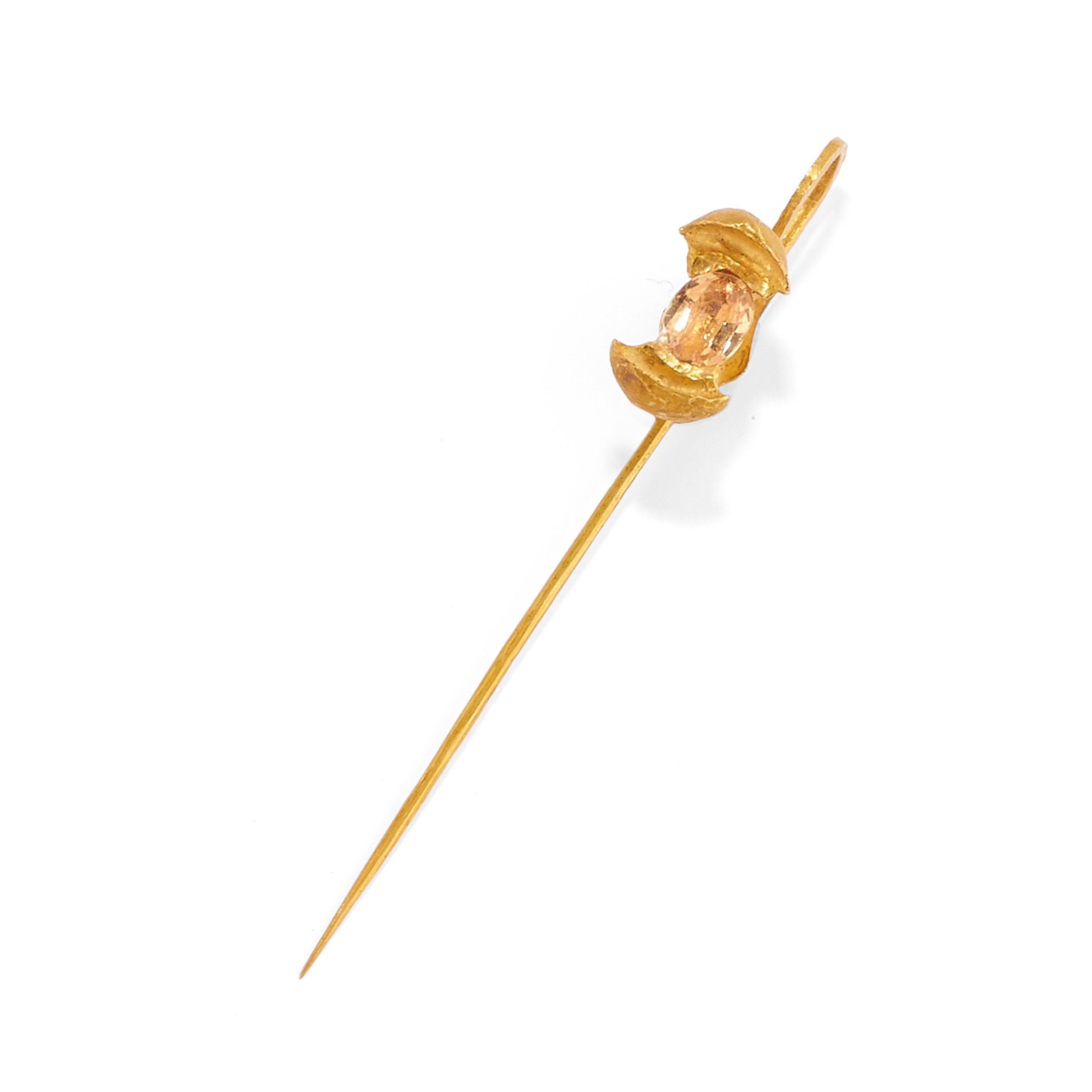 Demi parure in oro giallo 18k con kunzite, collana regolabile e anello