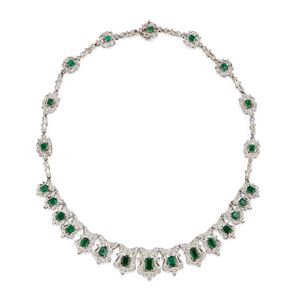 Collana con smeraldi