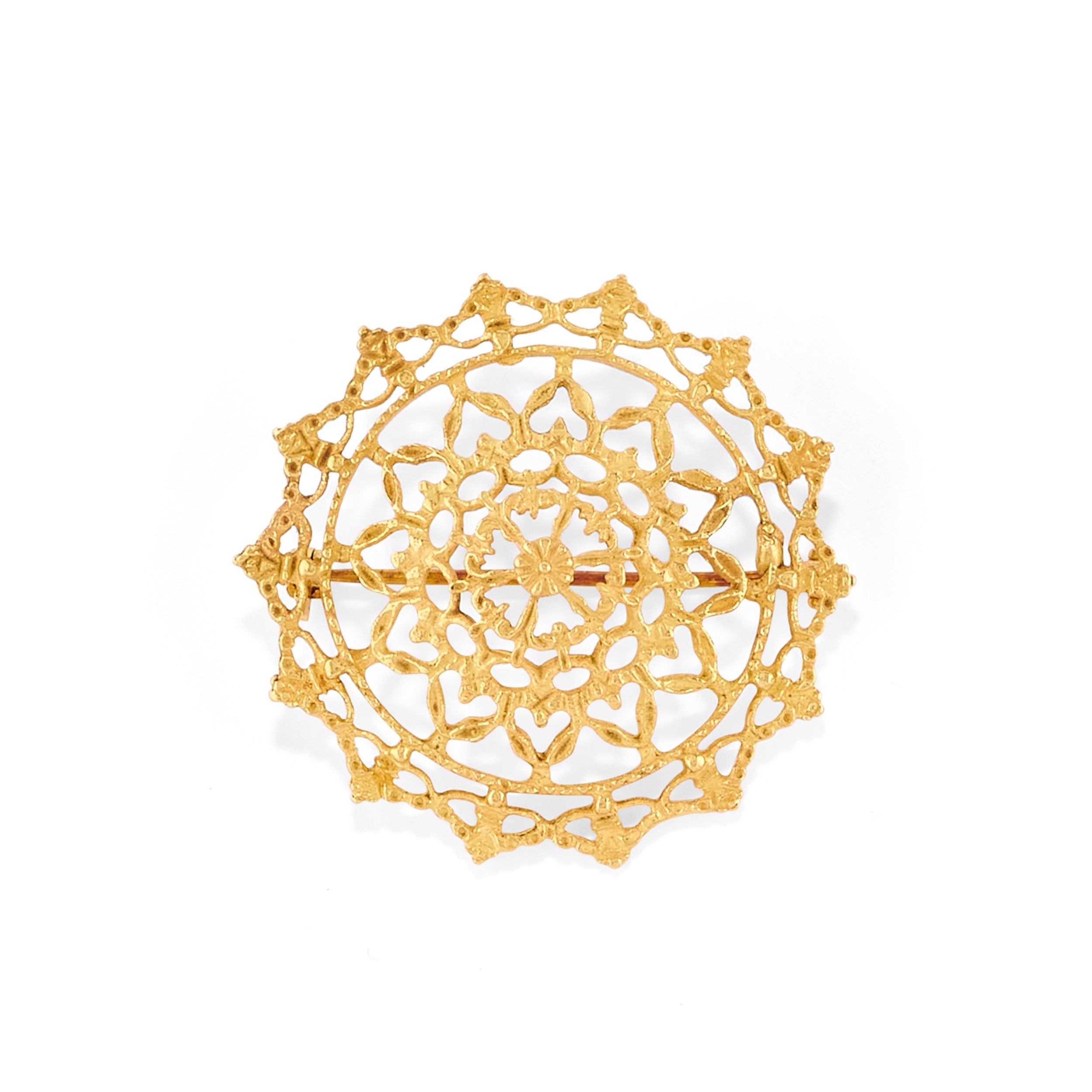 Oreficeria, Demi parure traforata in oro giallo 18k e 12k