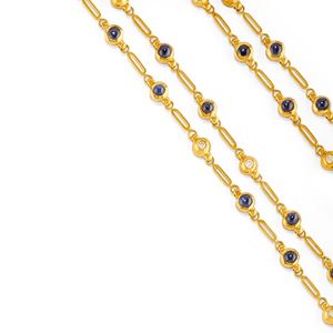 Two sapphire necklaces