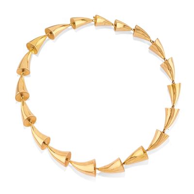 Collana in oro giallo 18k a maglia ad artiglio