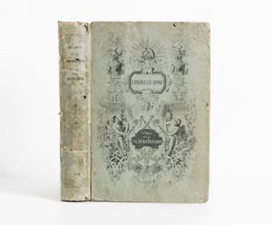 Edizione originale illustrata della Quarantana, versione definitiva del capolavoro manzoniano.
ESEMPLARE IN LEGATURA ORIGINALE e dagli ampi margini.
 Parenti 107; Vismara 57. I Promessi Sposi. Storia milanese del secolo XVII scoperta e rifatta da Alessandro Manzoni. Edizione riveduta dall'Autore. Storia della Colonna Infame inedita