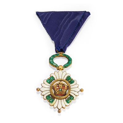 Medaglia dell’ordine della corona di Yugoslavia, in argento