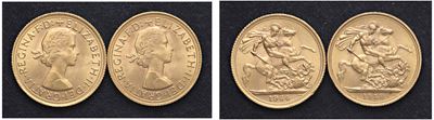 Elisabetta II (1952-2022) - Lotto di 2 Sterline