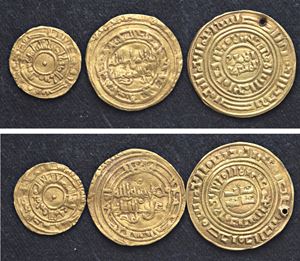 Interessante lotto di tre monete in oro.