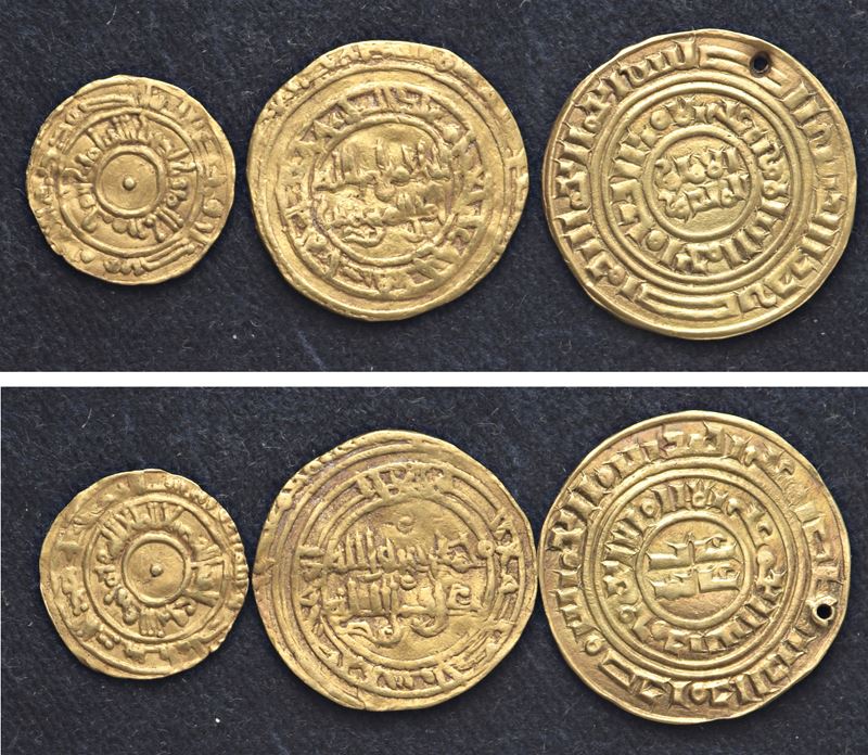 Interessante lotto di tre monete in oro.