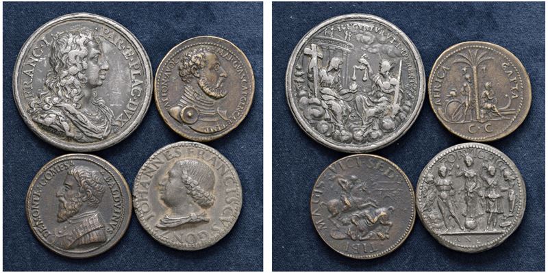 Lotto di 4 medaglie.