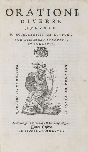 Firenze - Orazioni - Orationi diverse et nuove - Orazione funebre sopra la morte del reuerendissimo cardinal Bembo