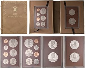 Proof set di 9 monete, 1974