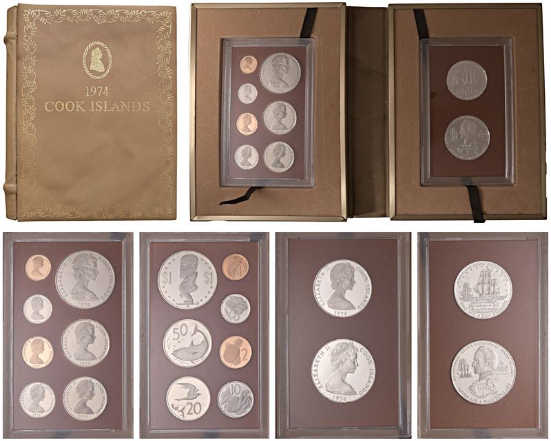 Proof set di 9 monete, 1974