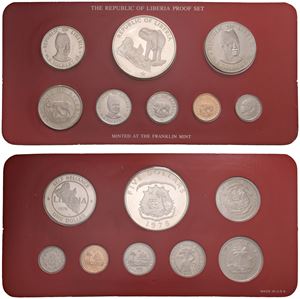 Proof set contenente 8 monete, 1978, Franklin mint.