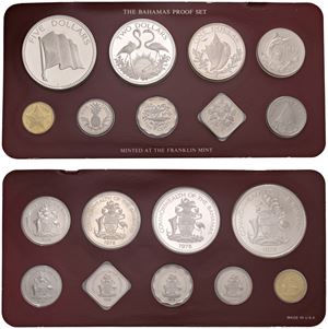 Proof set contenente 9 monete, 1978, Franklin mint.