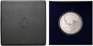 20 balboas 1977, Franklin mint, in cofanetto.