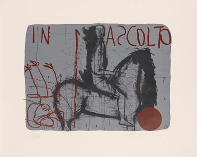 In ascolto, litografia a colori (es. IX/XX)