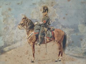 Ritratto di ufficiale a cavallo