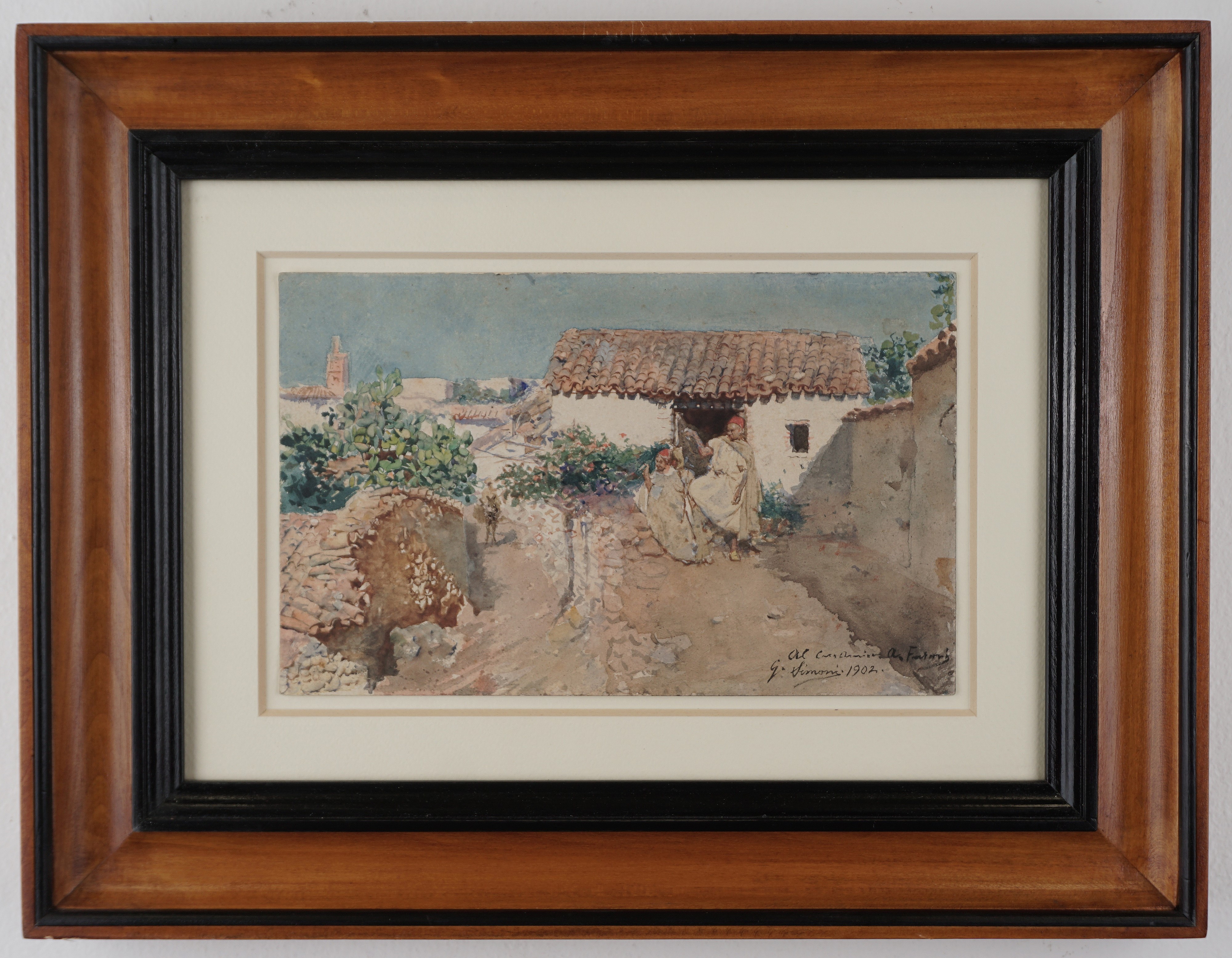 Scorcio di villaggio Nord Africano