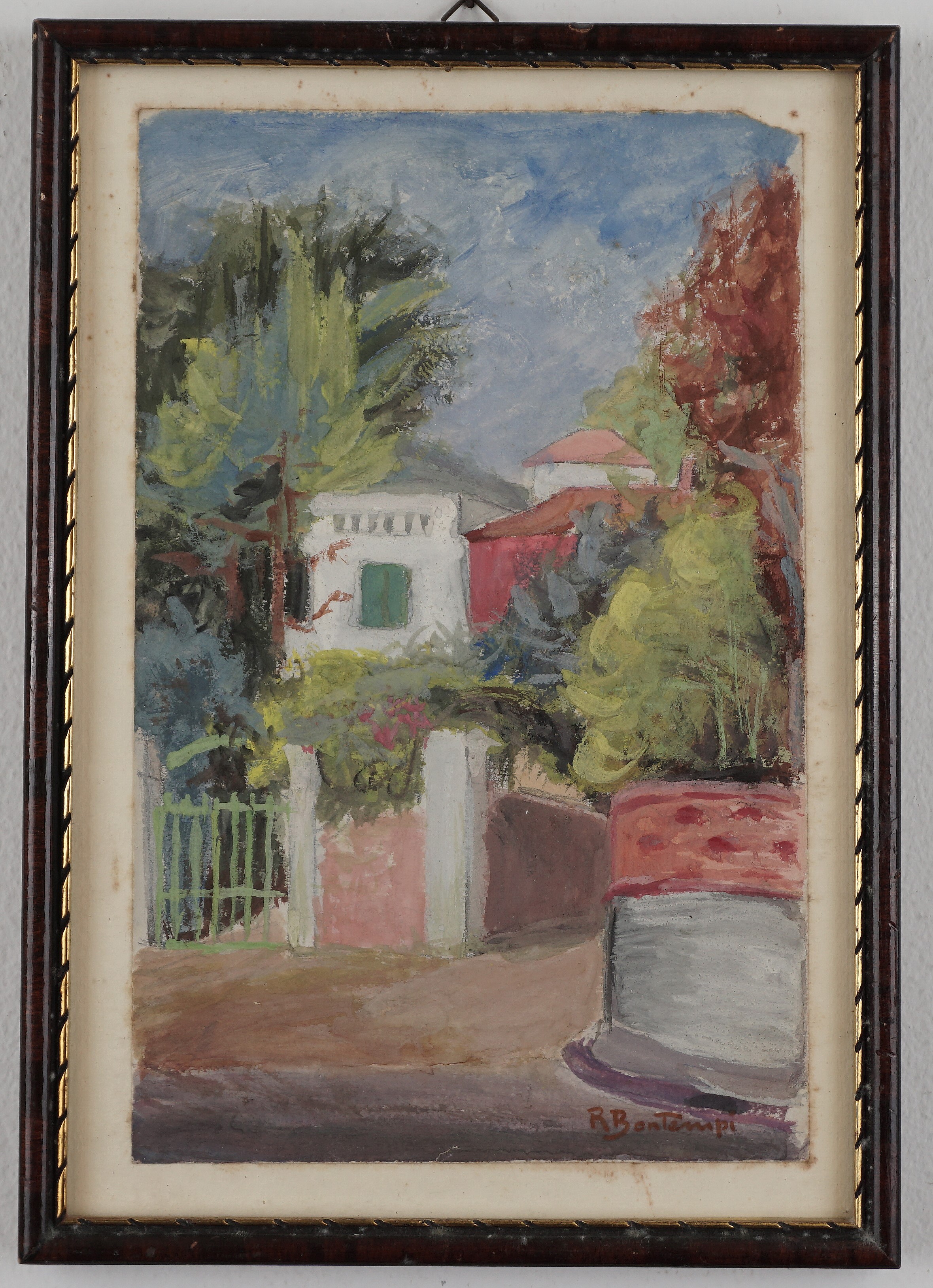 Renato Bontempi - Scorcio con villa