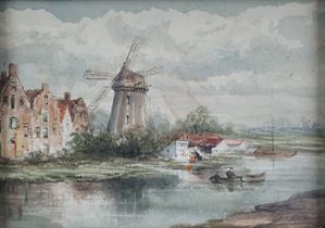 Canale e mulino a vento