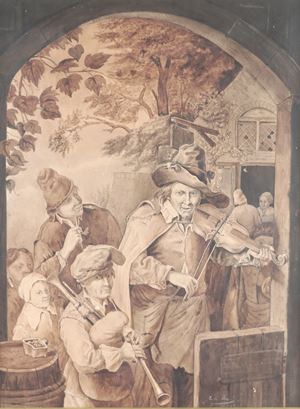 I musicisti ambulanti da Christian Wilhem Ernst Dietrich