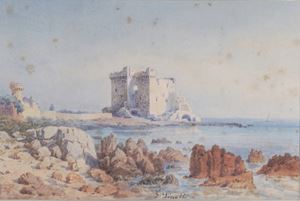 Rovine sull'isola di Saint Honorat
