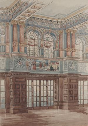 Interno di palazzo affrescato