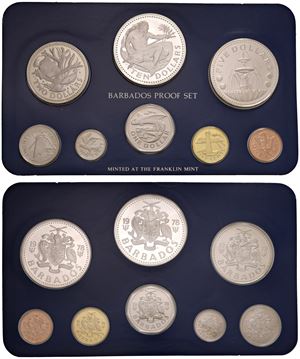 Proof set contenente 8 monete, 1978, Franklin mint.
