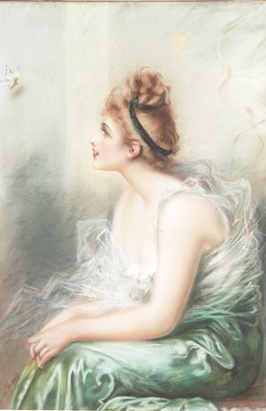 La bella e la farfalla da Vittorio Matteo Corcos