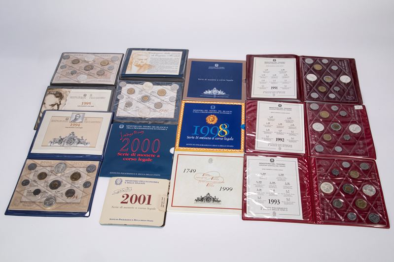 Lotto di 11 divisionali (1991-2001).