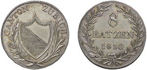 CANTON ZURIGO - 8 Batzen 1810.
