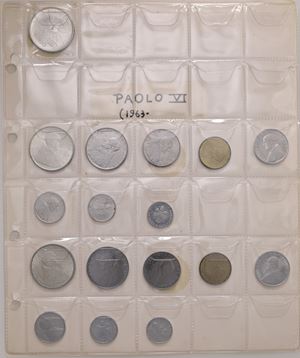 VARI PONTEFICI - Lotto composto da un raccoglitore, 4 divisionali e una sede vacante.