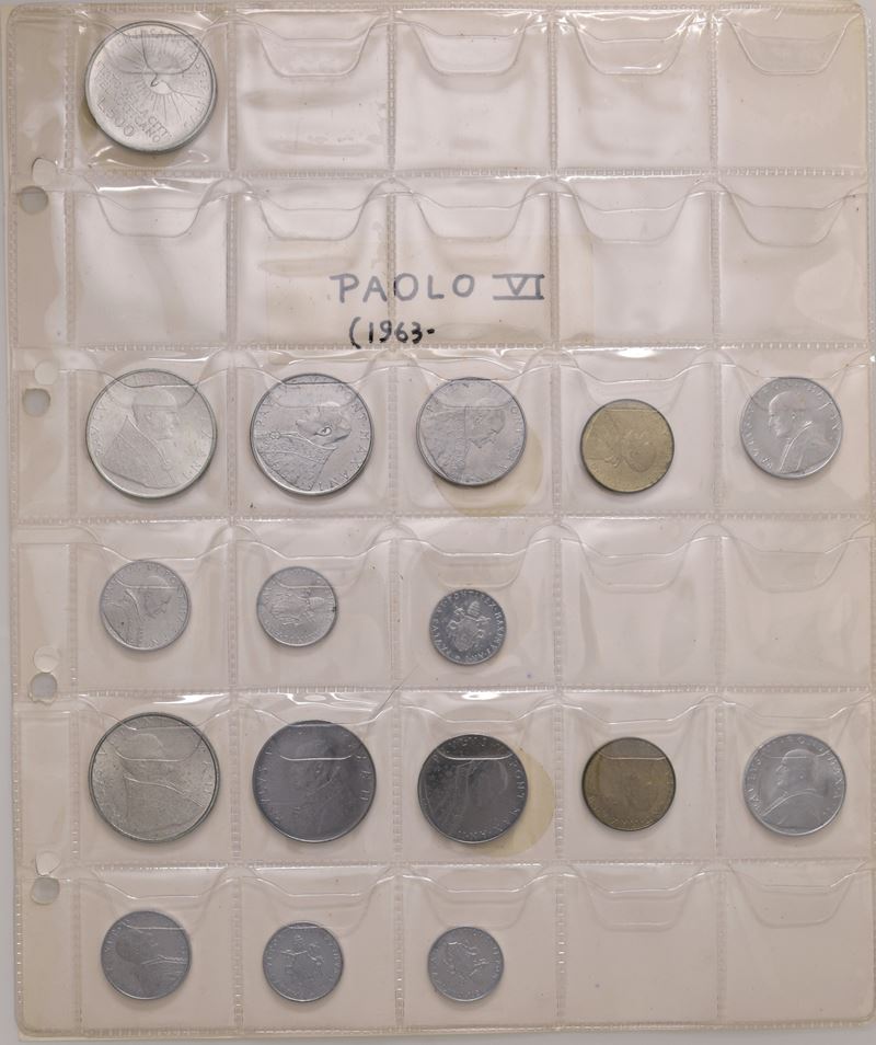 VARI PONTEFICI - Lotto composto da un raccoglitore, 4 divisionali e una sede vacante.