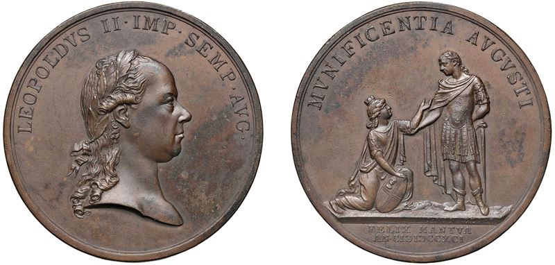LEOPOLDO II D'ASBURGO-LORENA, Imperatore (1790-1792) - Medaglia 1791 per gli interventi in favore...