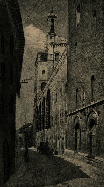 Gubbio. Stampa al bromolio