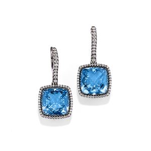Blue topaz earrings