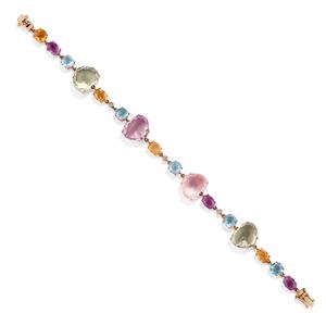 Bracelet with colored stones