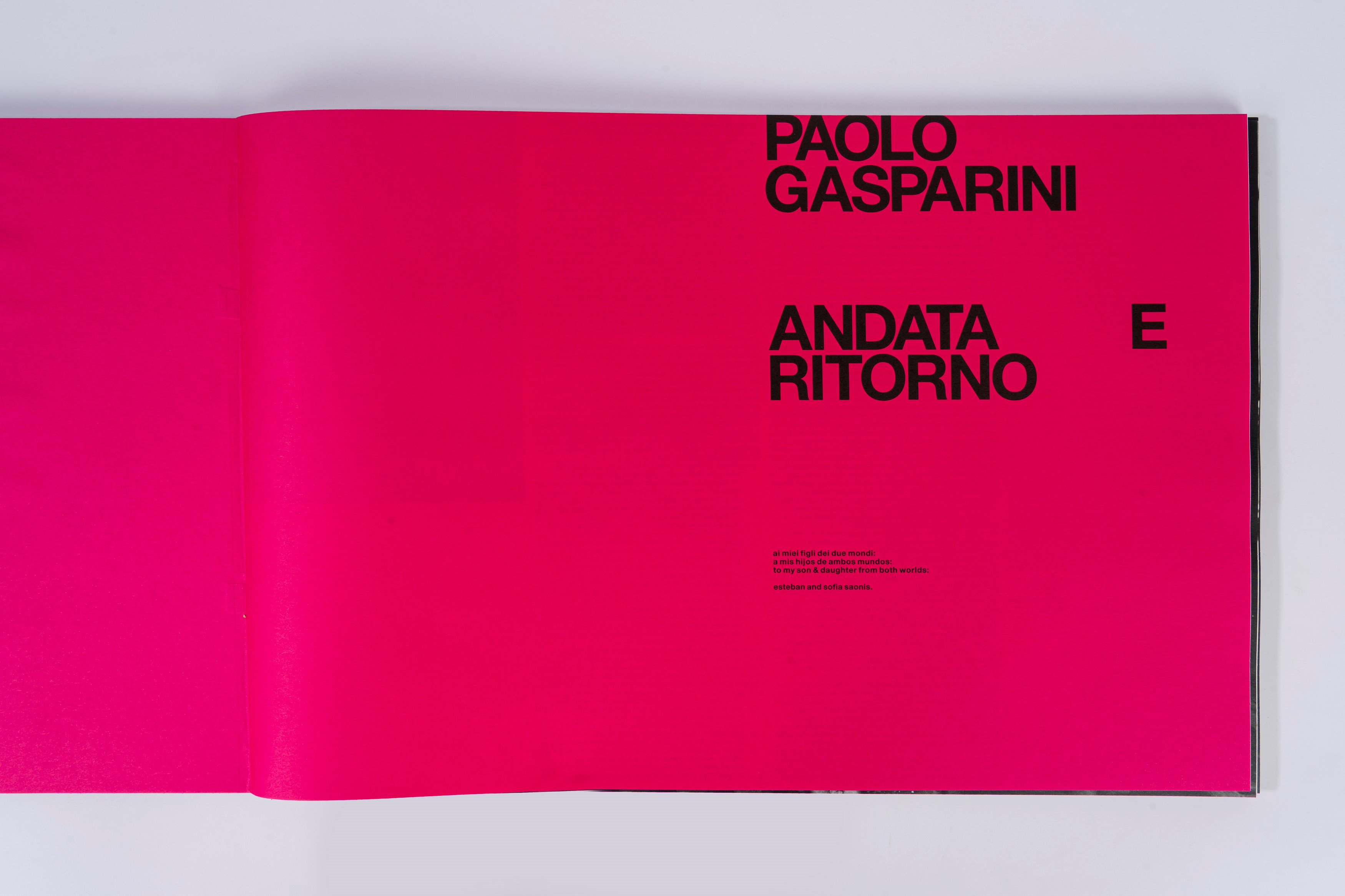 Paolo Gasparini - Andata e ritorno, fotolibro, 2019