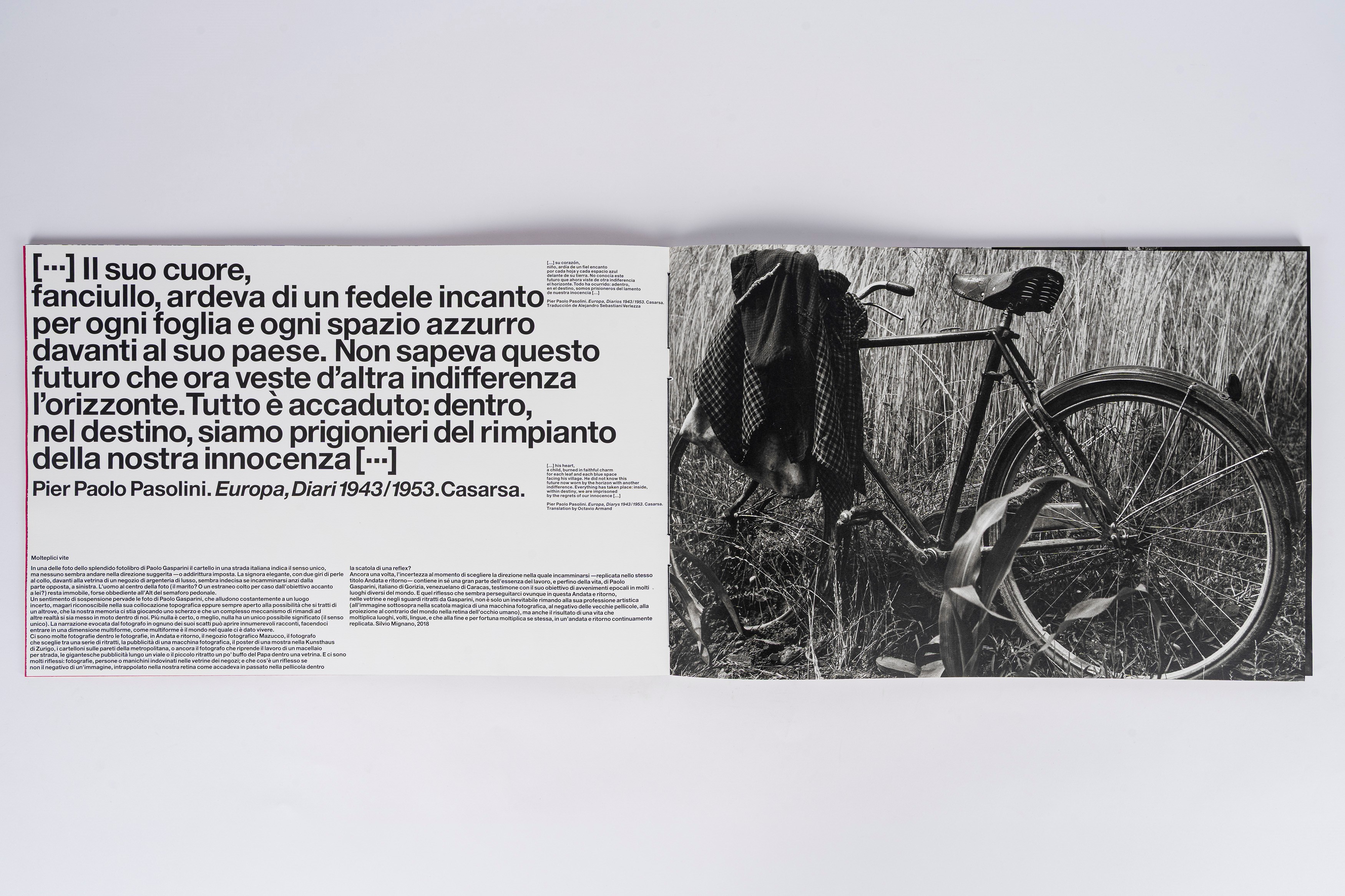 Paolo Gasparini - Andata e ritorno, fotolibro, 2019