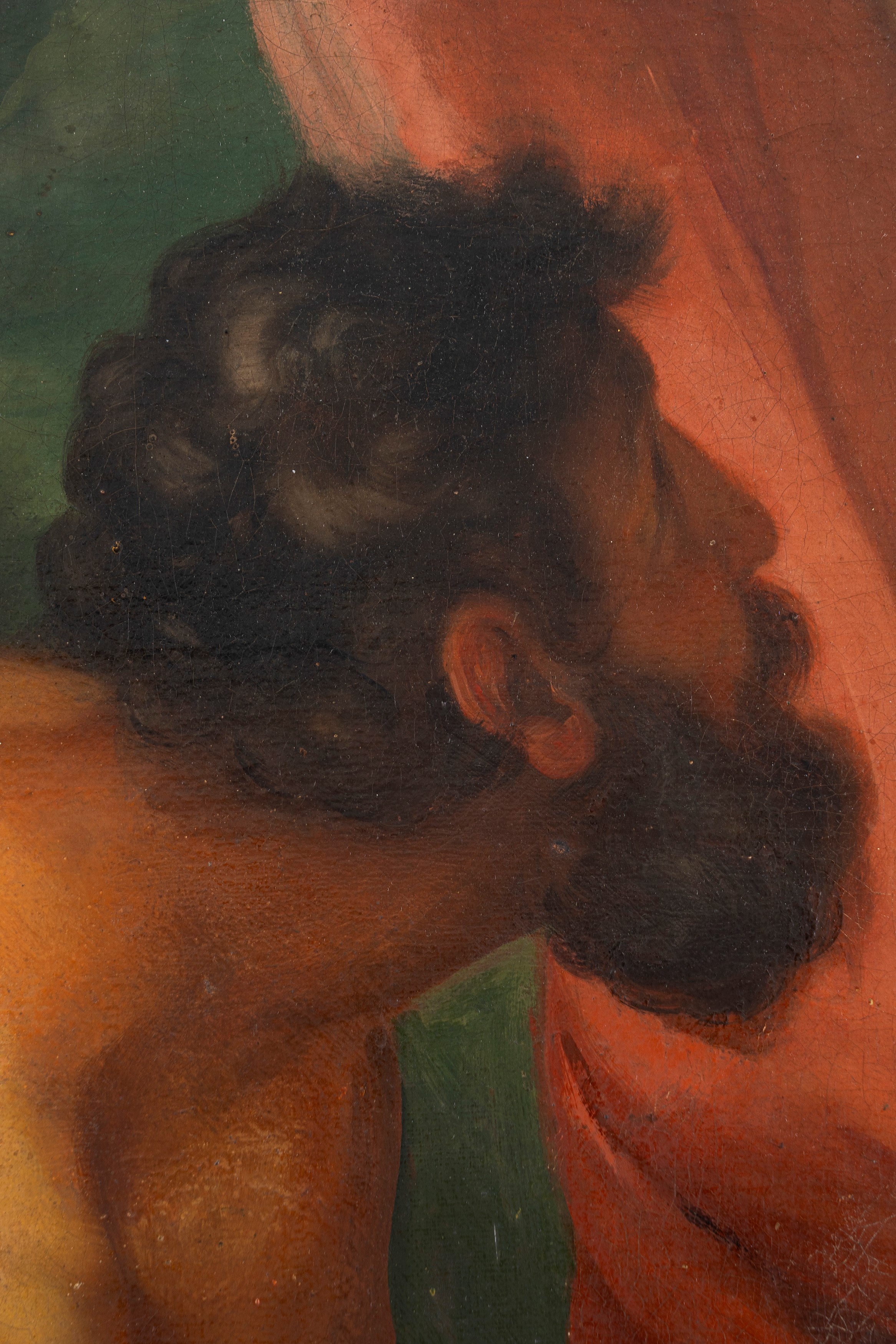 Cristoforo Unterperger - Apollo consegna Esculapio al centauro Chirone, olio su tela