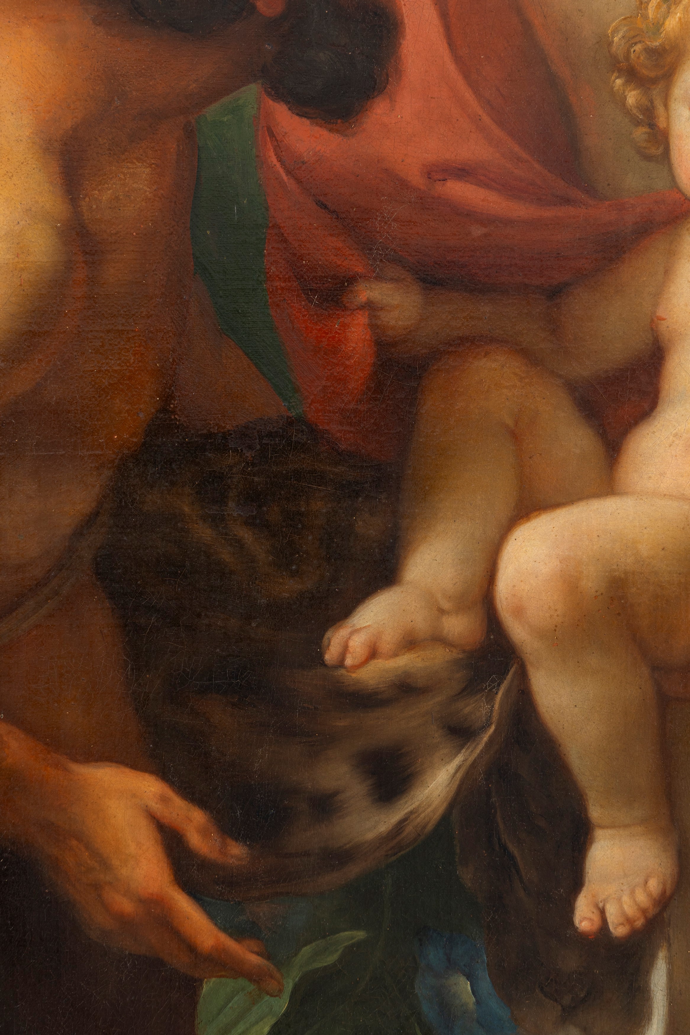Cristoforo Unterperger - Apollo consegna Esculapio al centauro Chirone, olio su tela