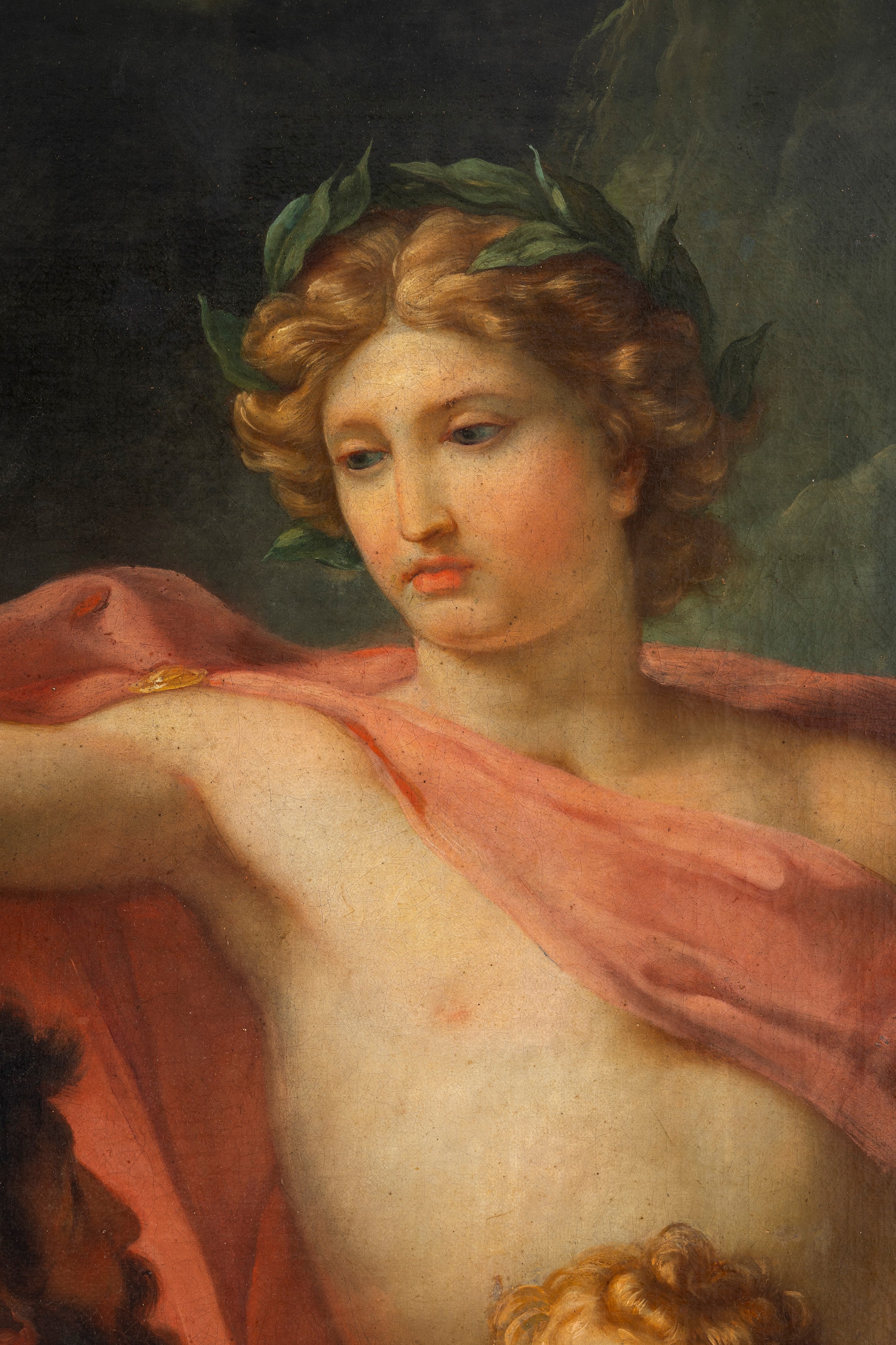Cristoforo Unterperger - Apollo consegna Esculapio al centauro Chirone, olio su tela