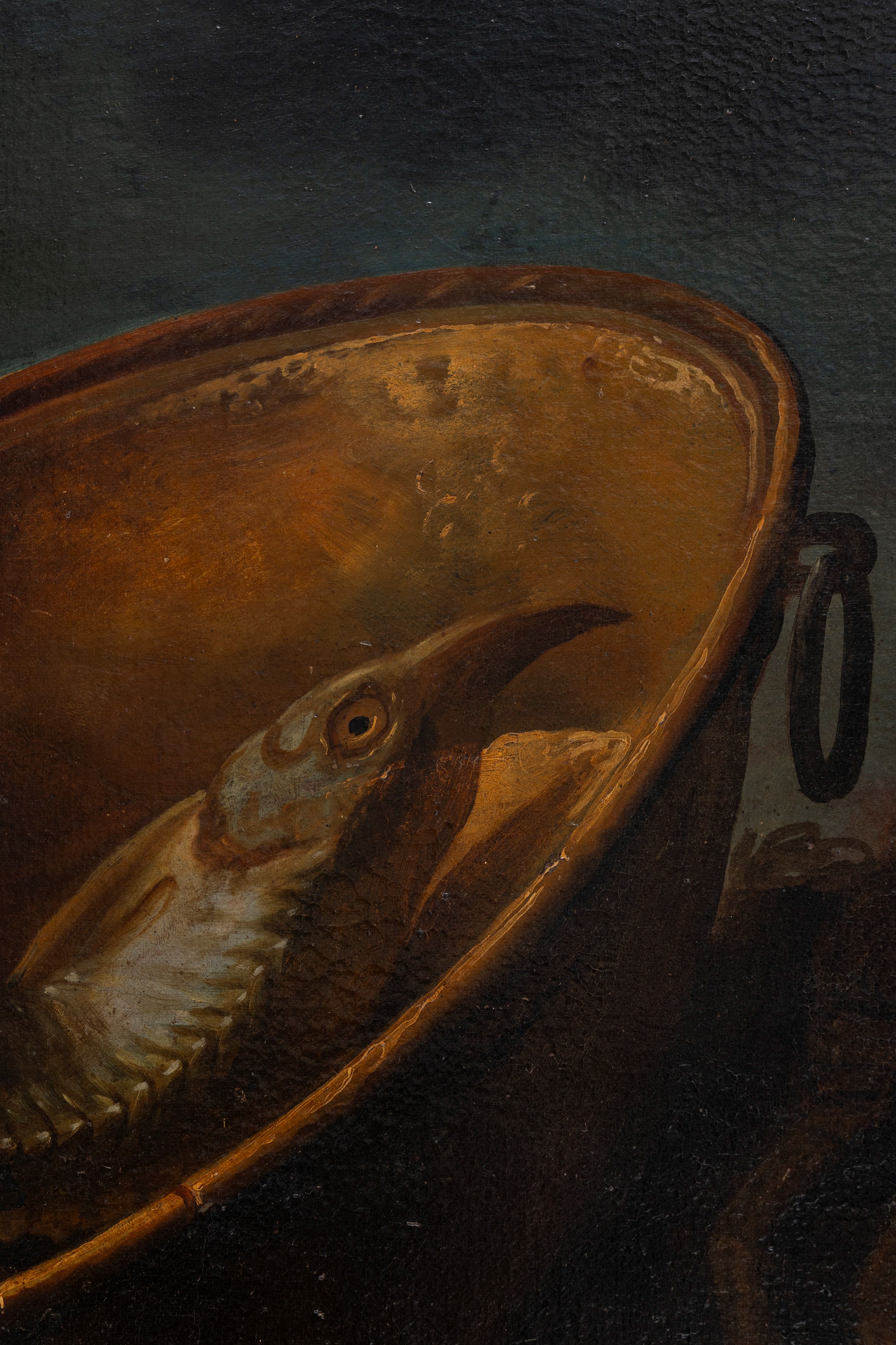 Elena Recco - Trionfo di pescato, olio su tela