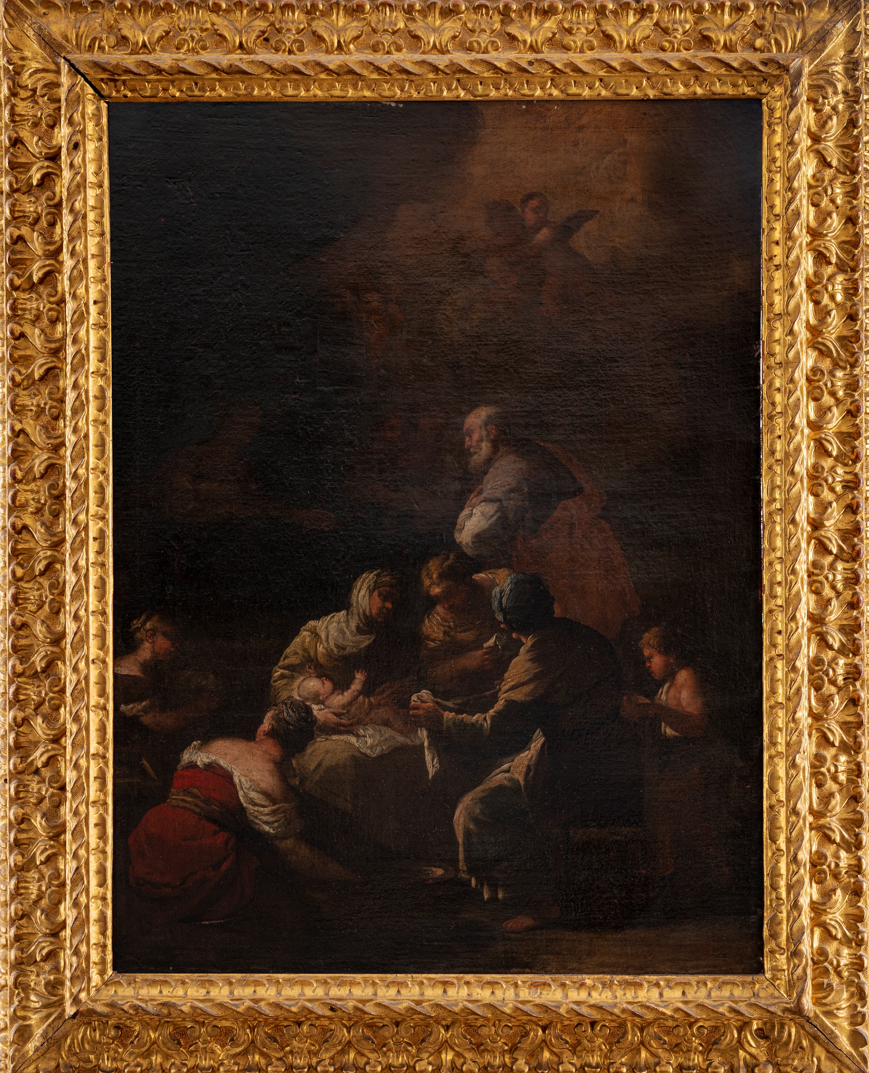 Attribuito a Luca Giordano (napoli 1634 – 1705) - Giacinto Diano, Nascita della Vergine, olio su ...