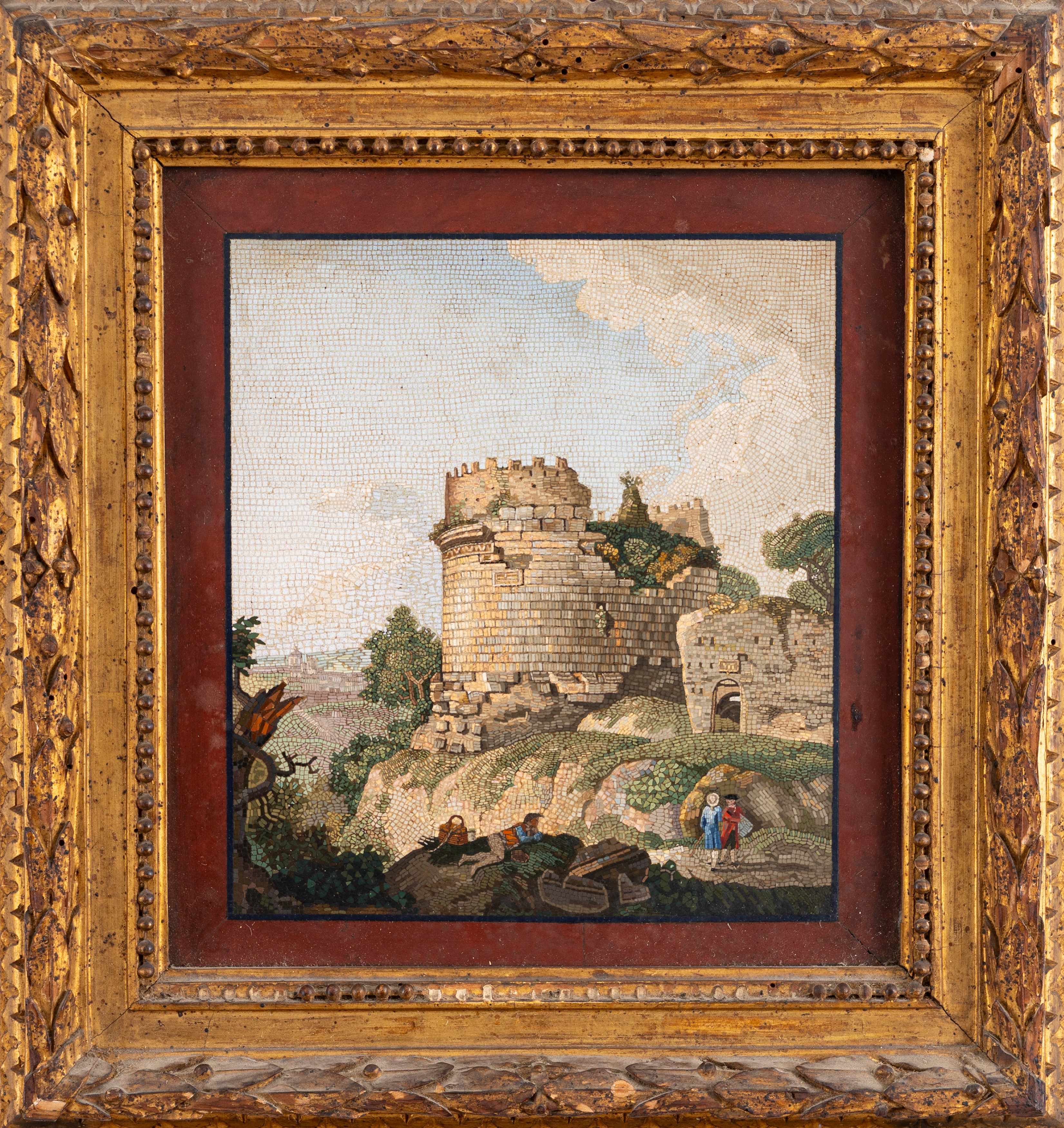 Scuola Romana, Secolo XIX - Scuola romana (XIX secolo), Vedute delle rovine del Mausoleo di Cecil...