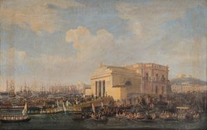 View of the port of Naples from the Deputazione della Salute