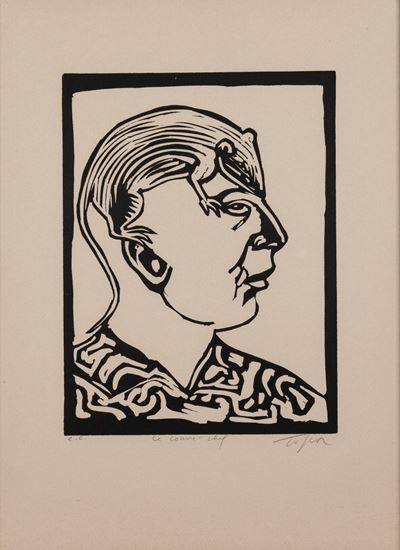 Ritratto, xilografia (es. E.A.)