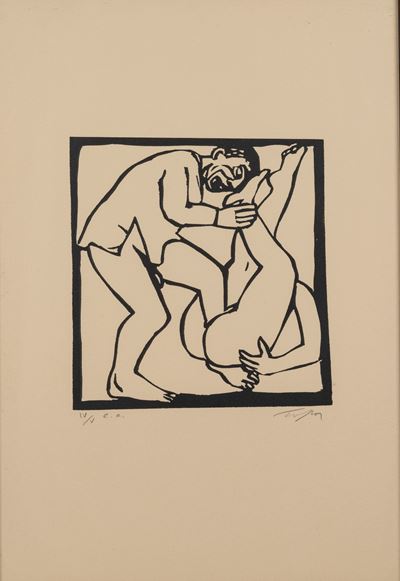 Un monsieur très méchant, xilografia (E.A. IV/V)